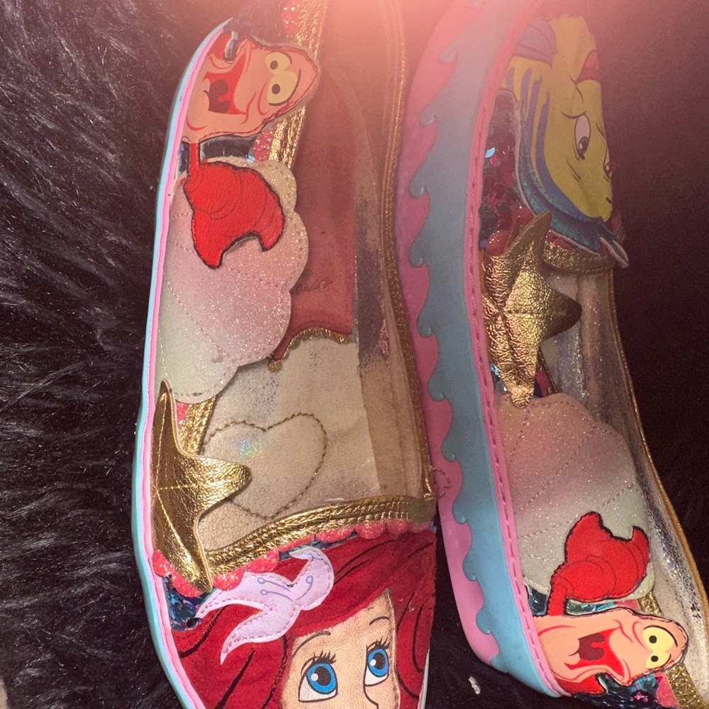 Disney Princess Ariel  Shoes - Gold and Pink